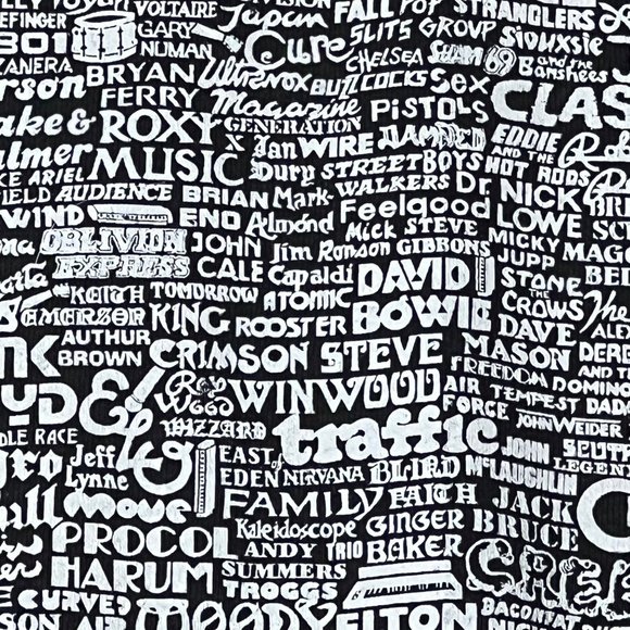 Fruit Of The Loom Shirt Mens Large Black The Family Tree Of British Rock Graphic - Picture 3 of 13